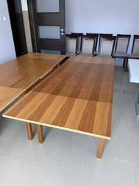 Dwa stoły drewniane składane prl