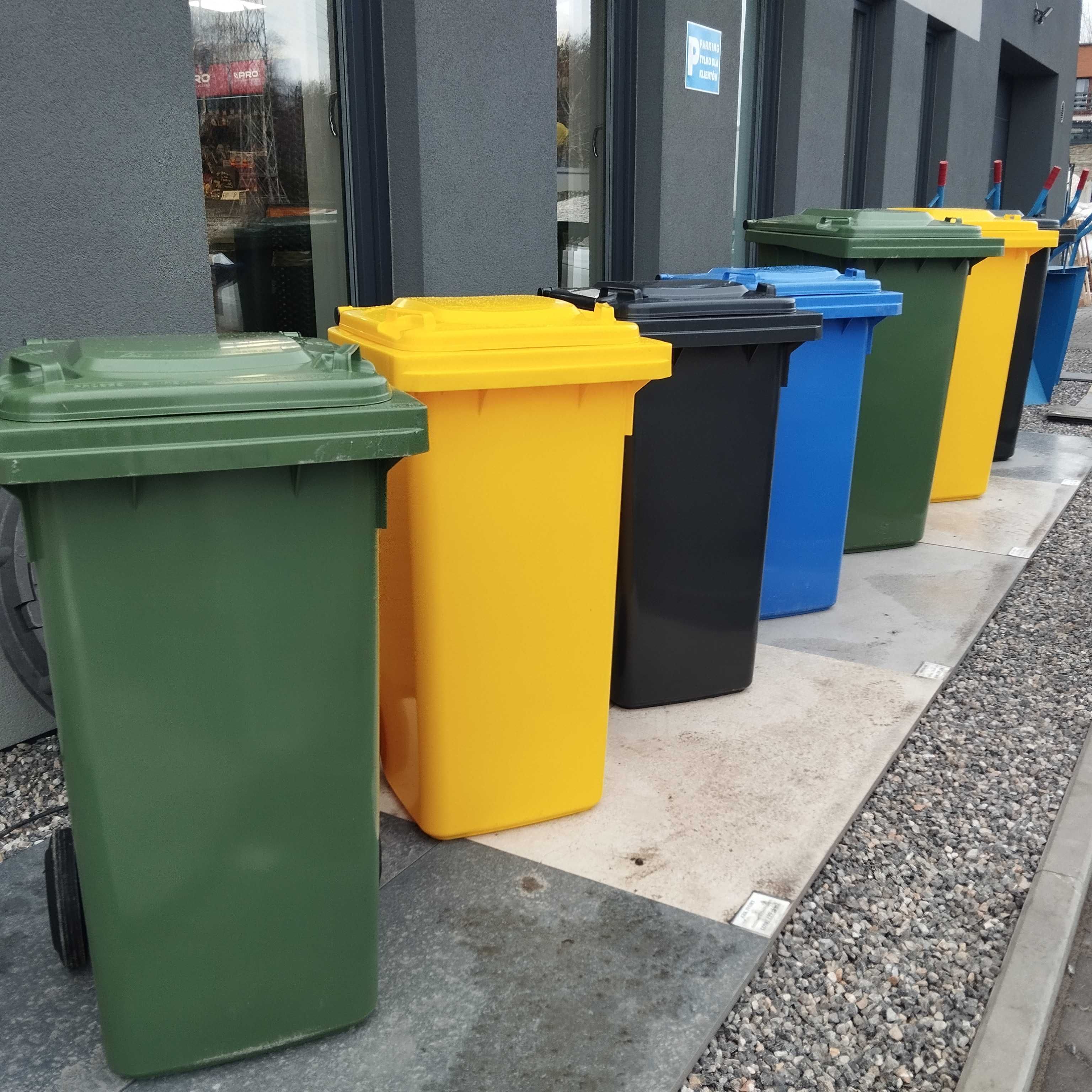 Pojemnik na odpady kosze Weber solidny 120l 240l mocny kubeł na śmieci