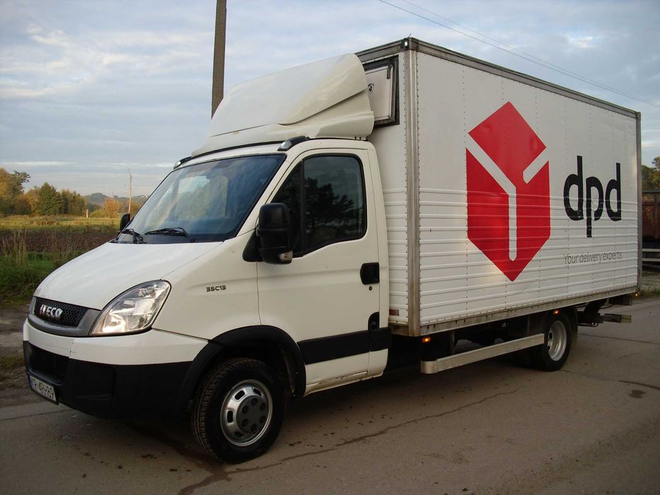 Iveco Daily 35c13 kat. b, kontener+winda, klimatyzacja, f.vat 23%
