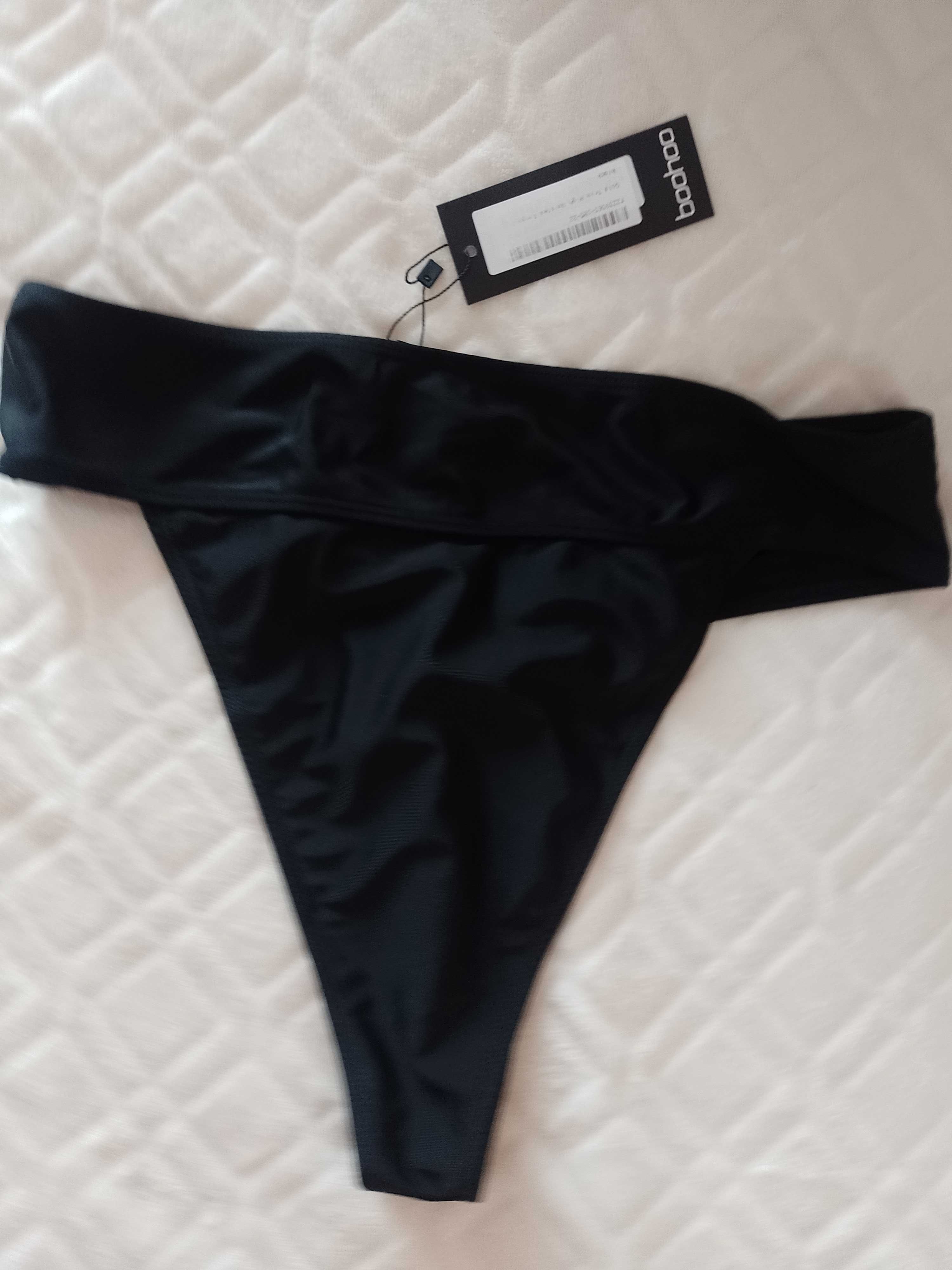 (42/XL) Bogato zdobione majtki plażowe z Londynu, dół bikini, NOWY