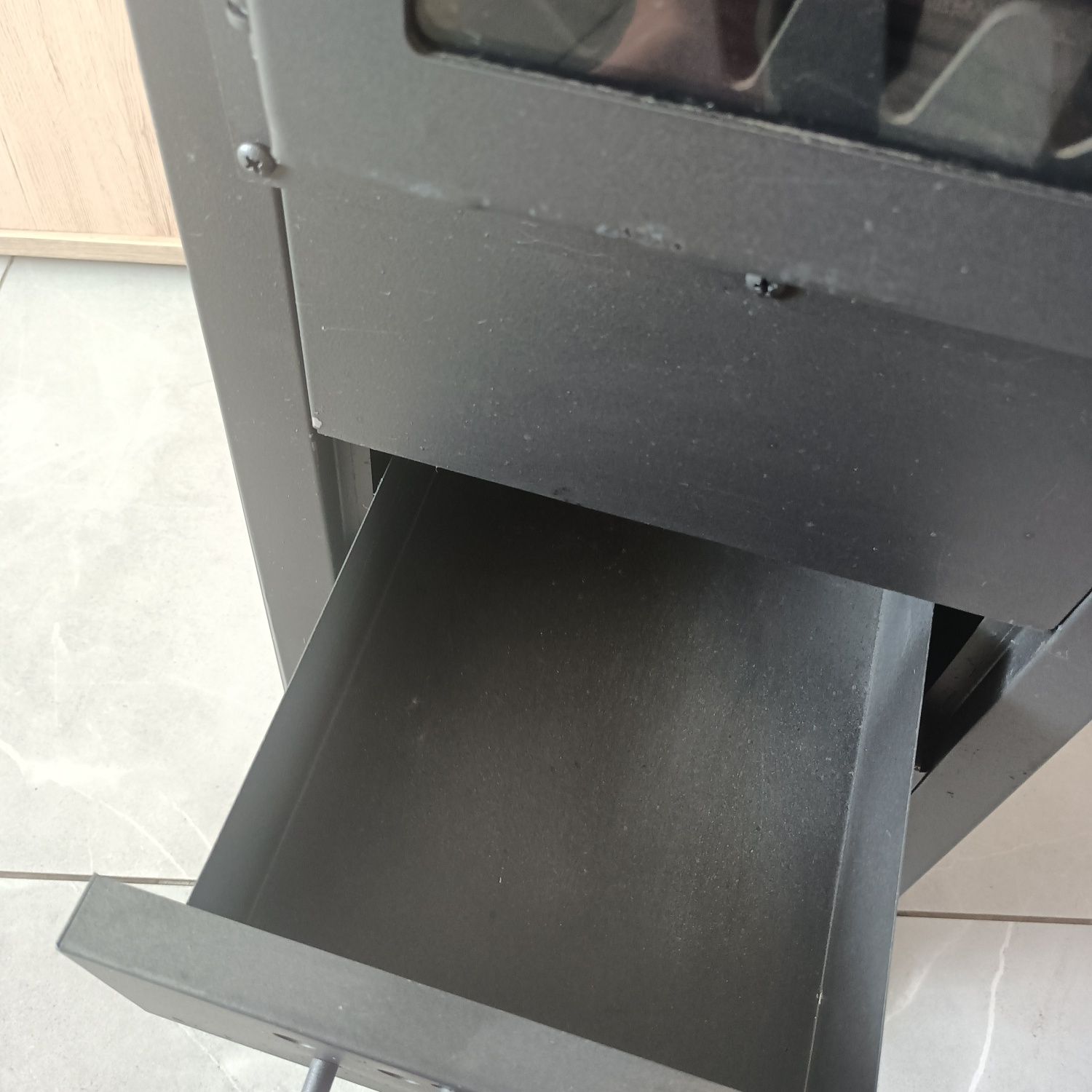 Piec kominek stalowy koza 7 kW piec + rura + kolanko