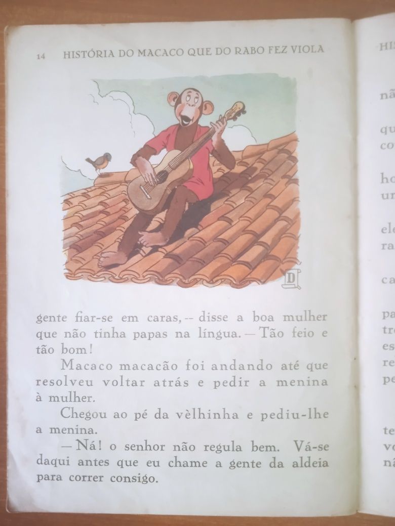 História do macaco que do rabo fez viola
