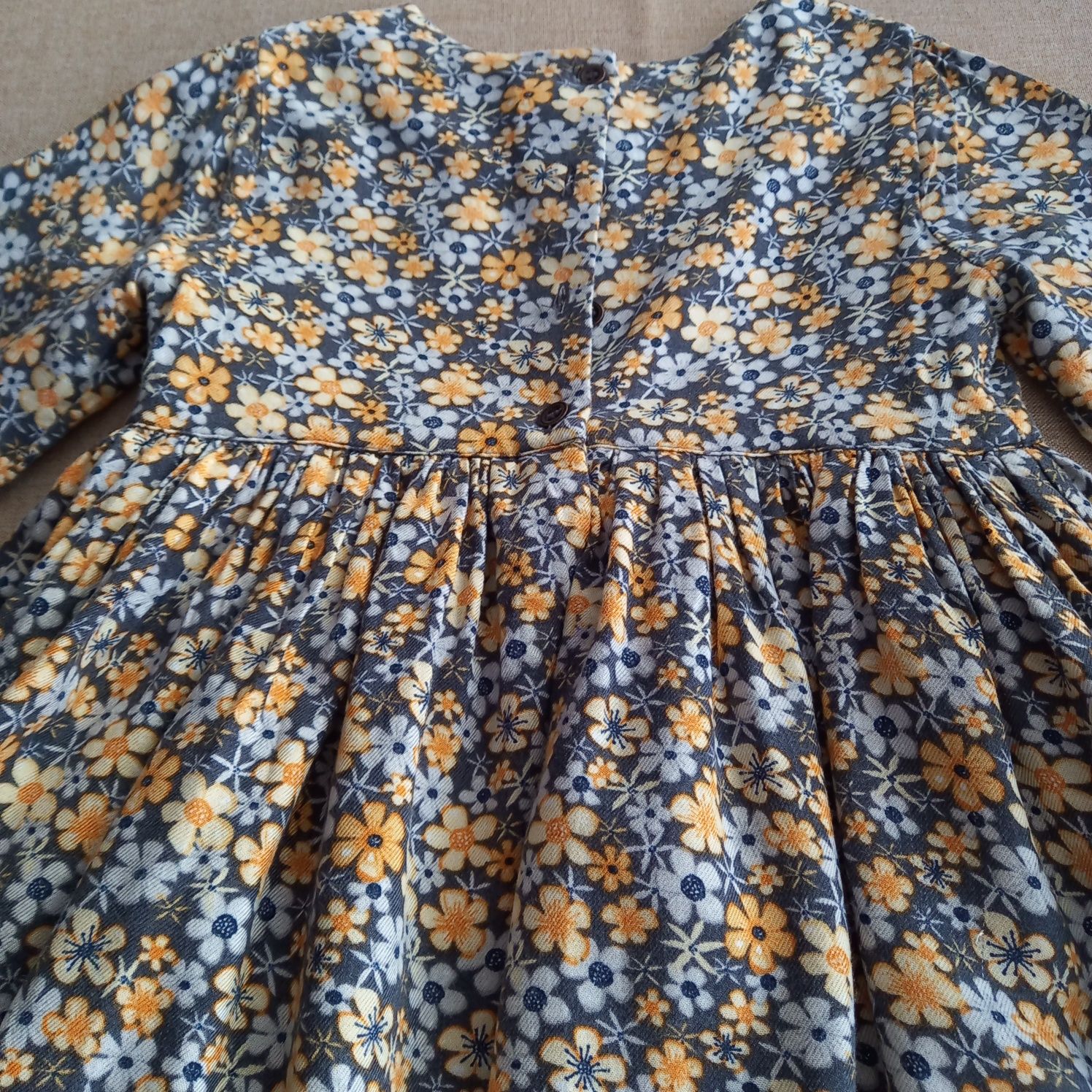 Sukienka Mothercare, śliczny motyw kwiatowy, rozmiar 98