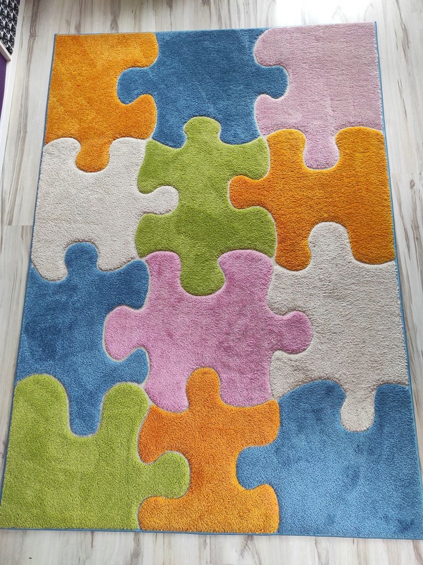 dywan 188 x 133 cm puzzle