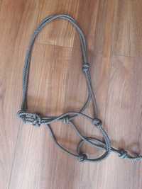 Halter czarno srebrny