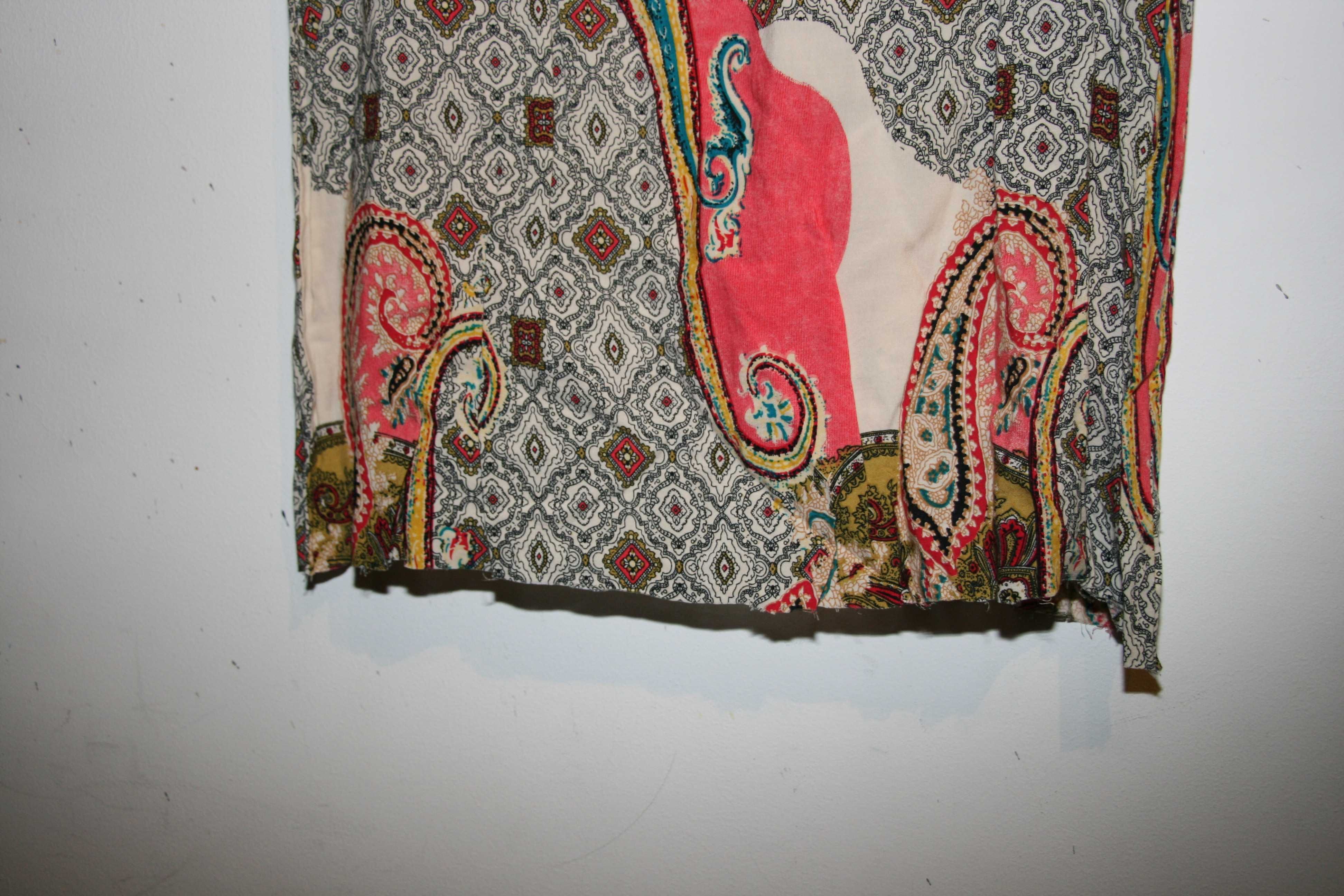 Vestido com padrão Hippie