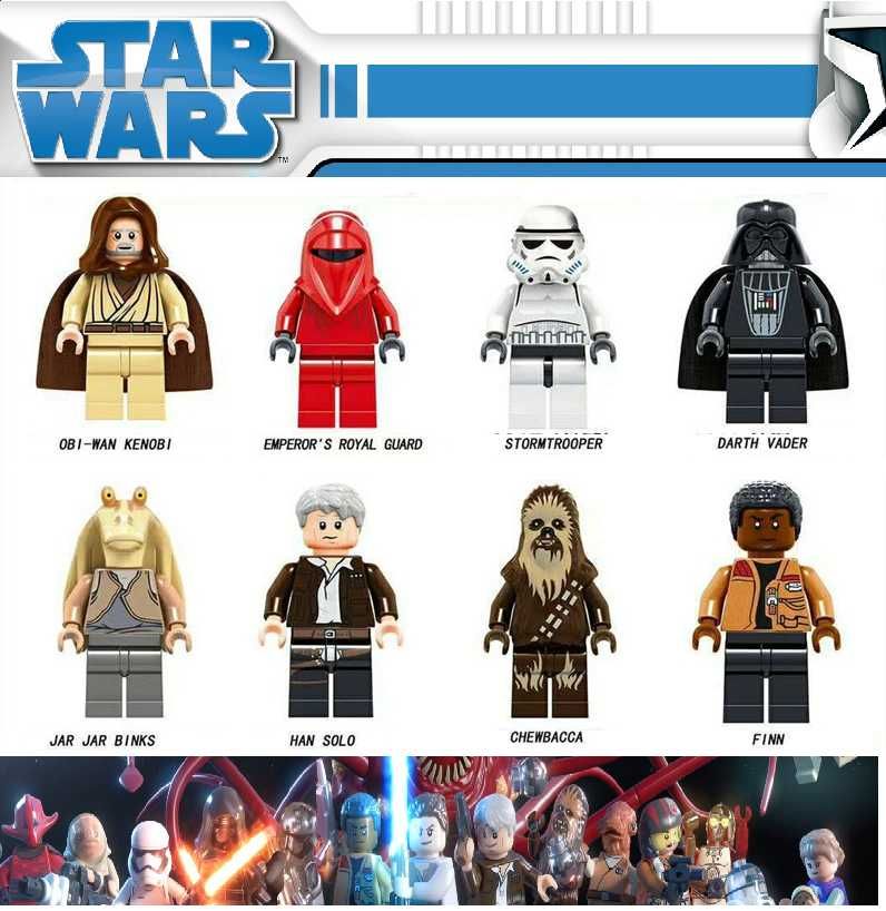 Bonecos minifiguras Star Wars nº45 (compatíveis com Lego)