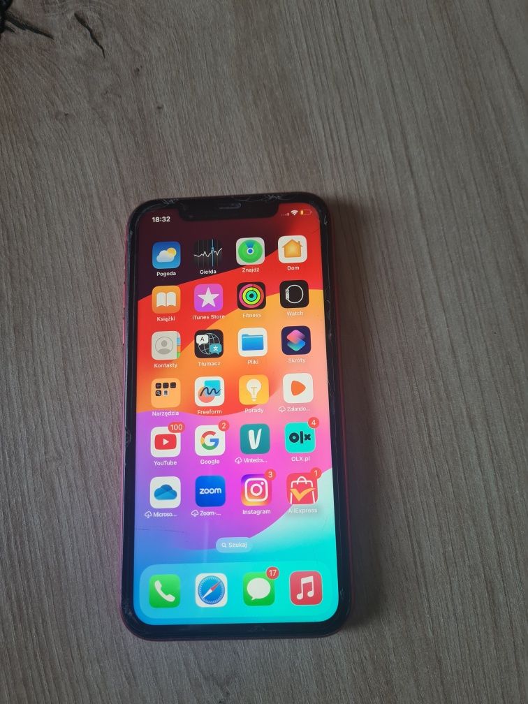 IPhone 11 red szkło hartowane 128gb 95% kondycja bateri