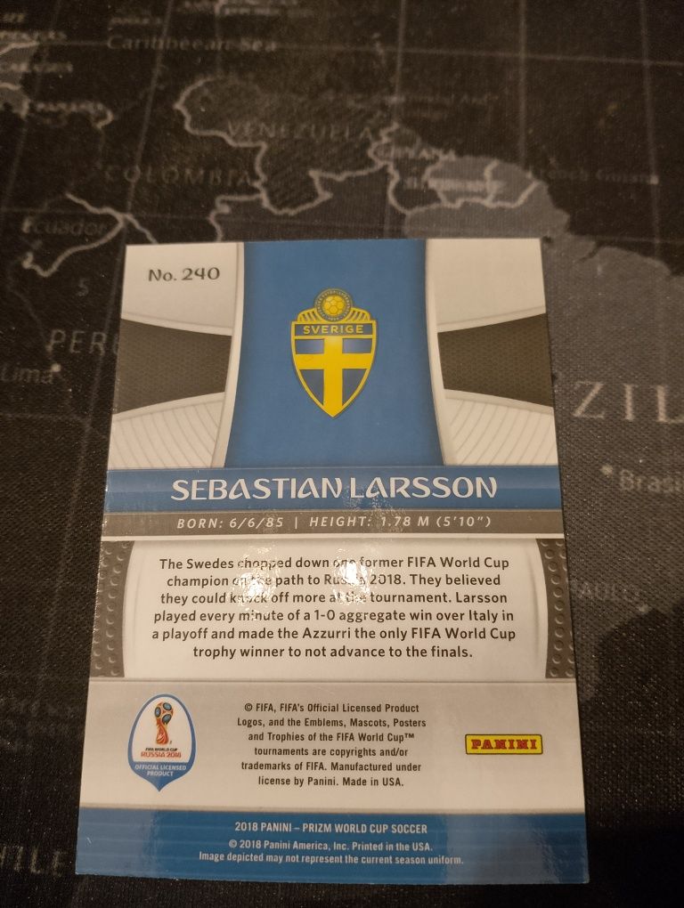 Panini Prizm FIFA World Cup 2018 - Sebastian Larsson nr 240.