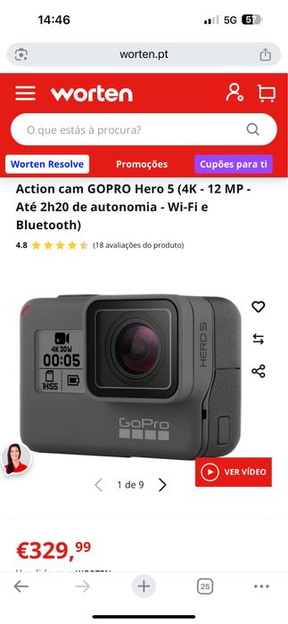 GoPro Hero 5 (4K - 12 MP)