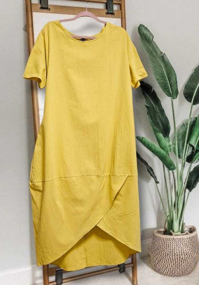 Хлопковое длинное платье с карманами Emery Rose, р. XL/2XL