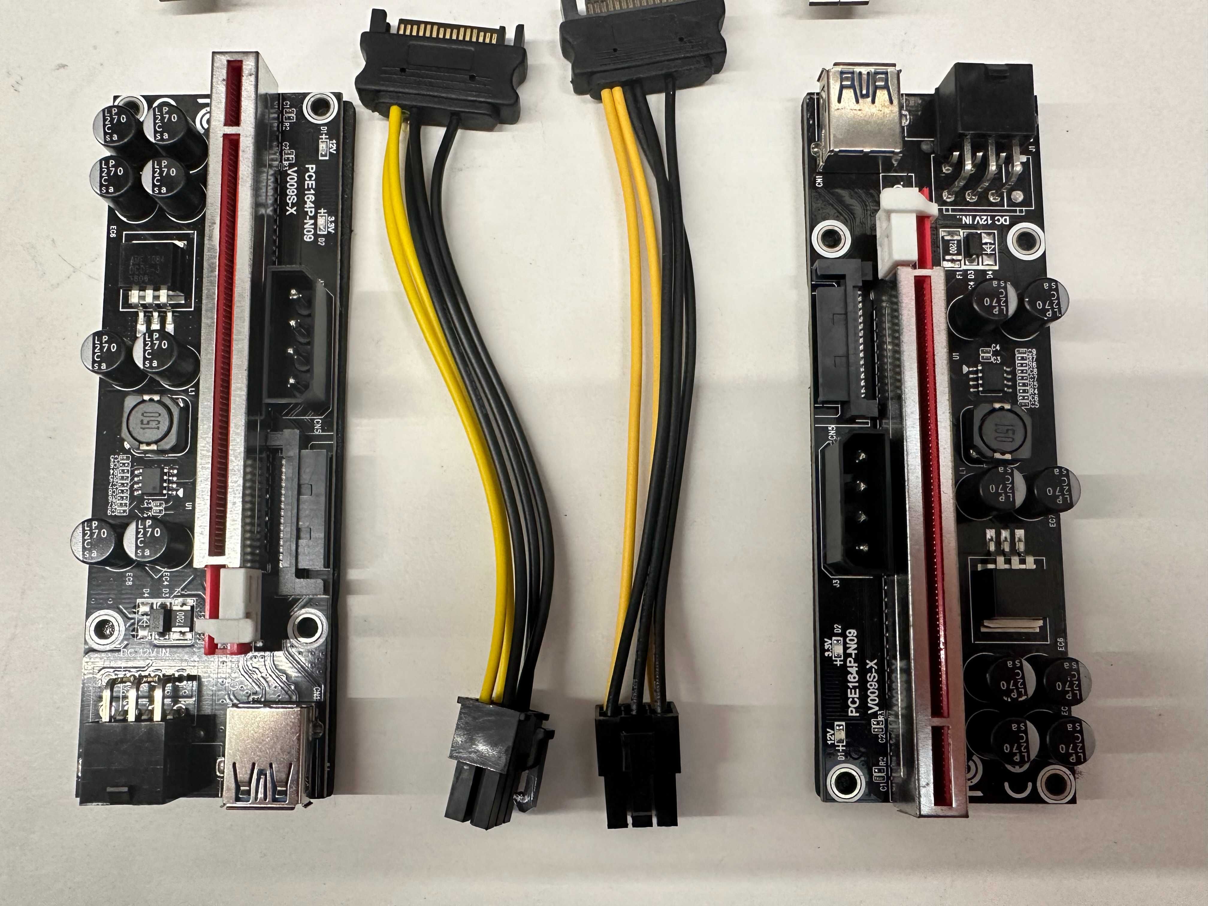 Riser PCI-E 1x16x USB3.0 SATA 6-PIN X 2szt