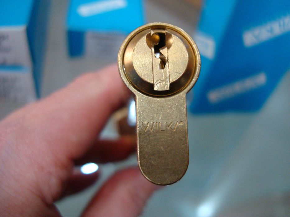 Wkładka patentowa, bębenk. WILKA 1405 kl. B, z gałką 45/65G, MOSIĄDZ