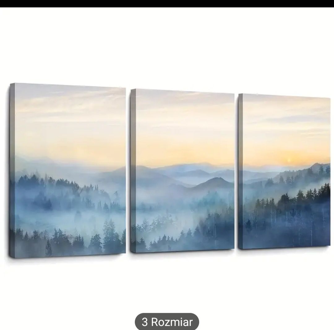 Obraz drukowany na płótnie 3x 50cmx70cm