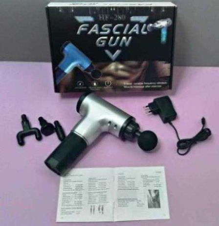 Массажёр для тела и мышц Fascial Gun Массажный ударный пистолет