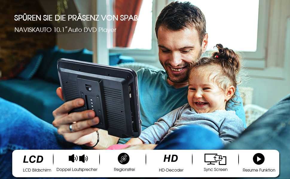Планшет Naviskauto dvd player 10.1 HDMI монітор в підголовник SD USB