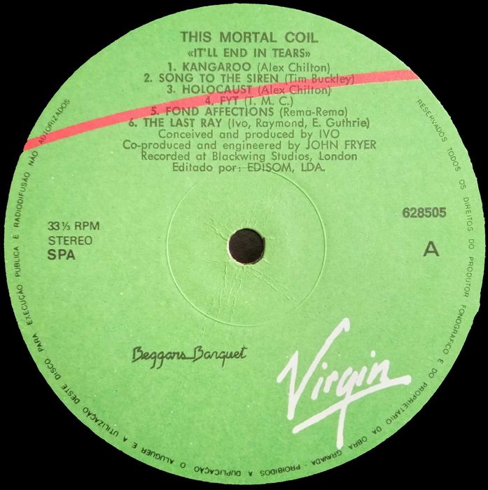 This Mortal Coil	- - - - -	It'll End In Tears	- - - - -	LP