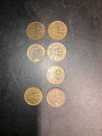Zestaw monet Belgia 20 C - 7 sztuk