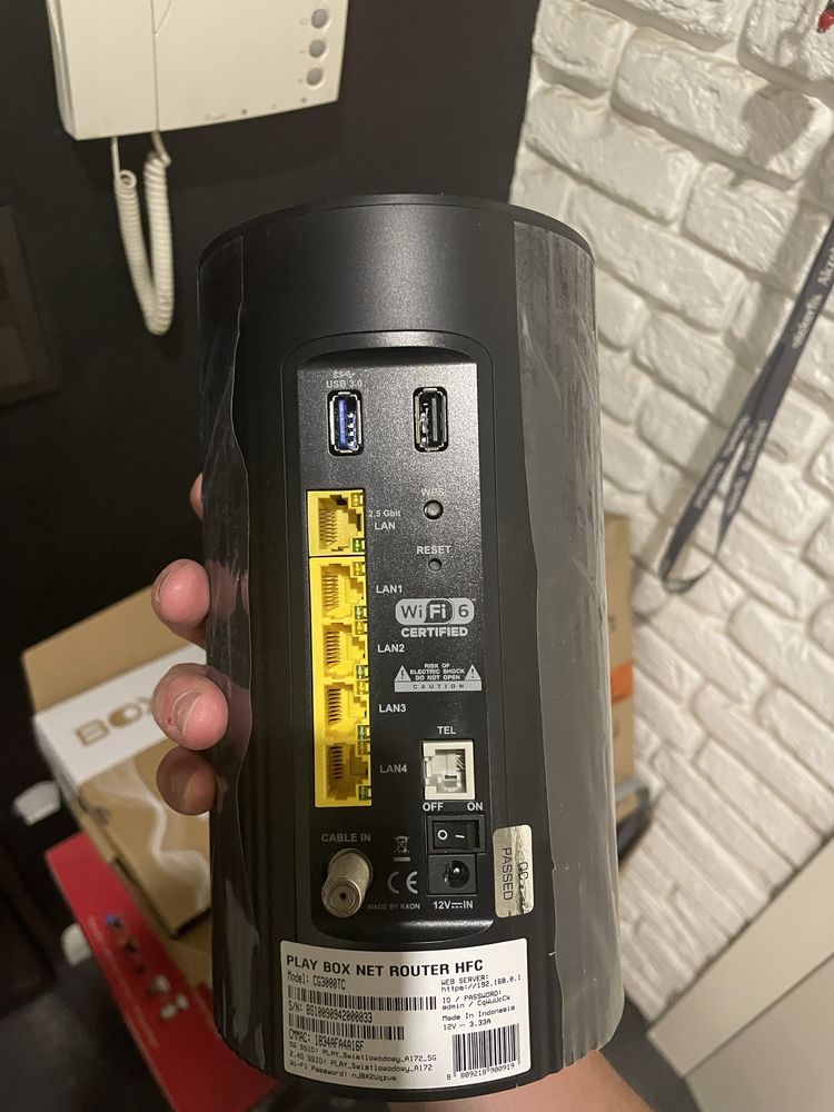 router hfc cg3000tc play