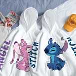 Hoodie Combinando Do Stitch E Da Angel Unissexo NOVO ENTREGA GRÁTIS