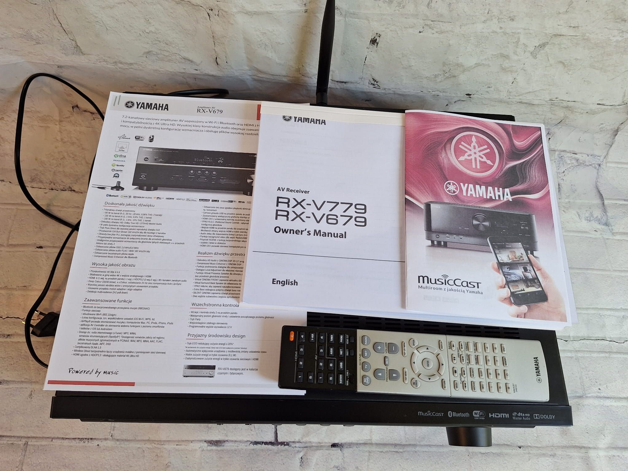 7.2 Yamaha RX-V679 WI-FI Bt Musiccast 4k Spotify ARC DSD