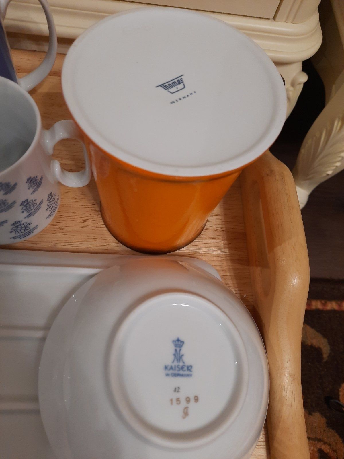 Посуда, чашки, поднос Германия, Англия