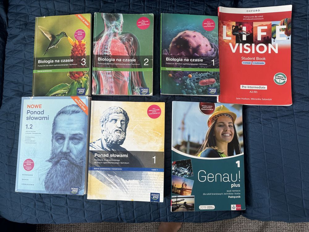 Podręczniki do liceum i technikum, klasa 1 i 2