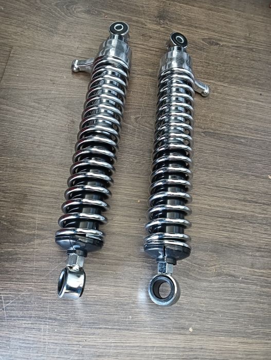 Nowe amortyzatory tył chrom kpl MZ ETZ TS 150 250 - 251