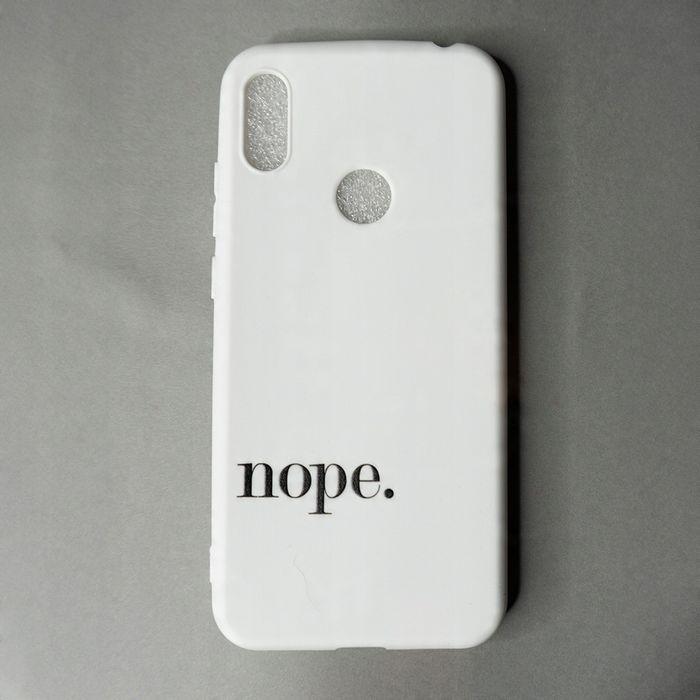 Silikonowe etui białe do Huawei Y6 (2019)