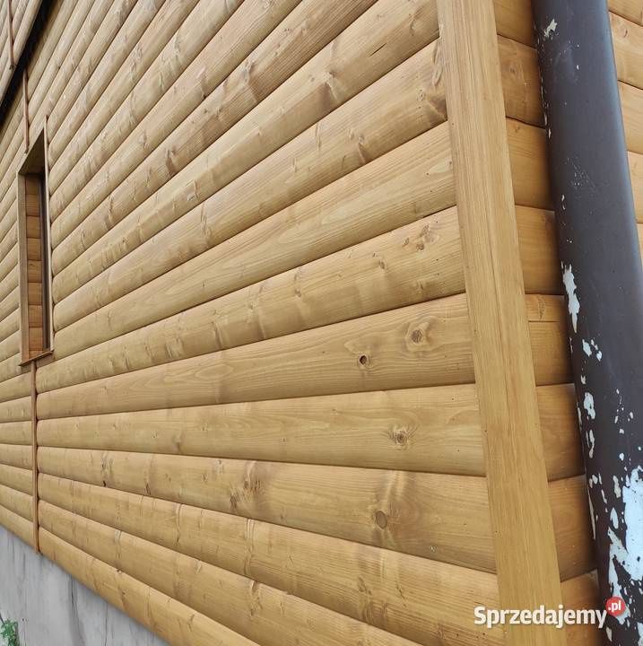 Półbal imitacja bala deska elewacja pióro wpust felc