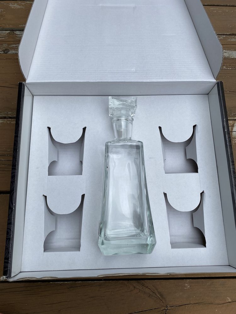 NOWA Karafka do whisky whiskey 0,7l ciężka kryształowa