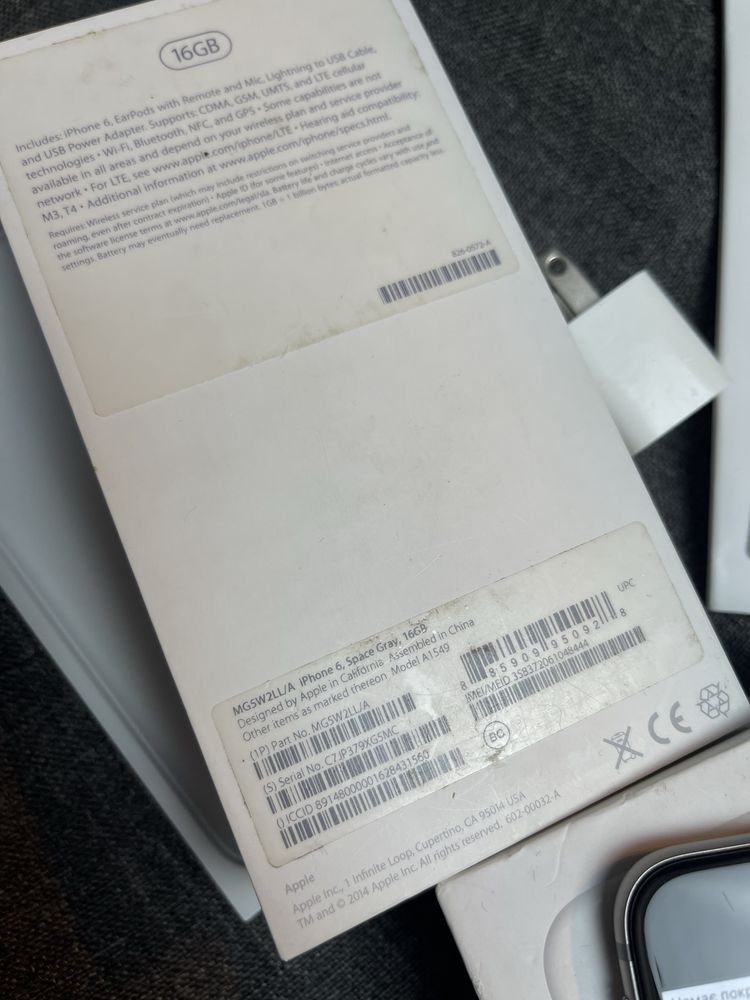 Айфон Apple iPhone 6 16GB Neverlock повний комплект