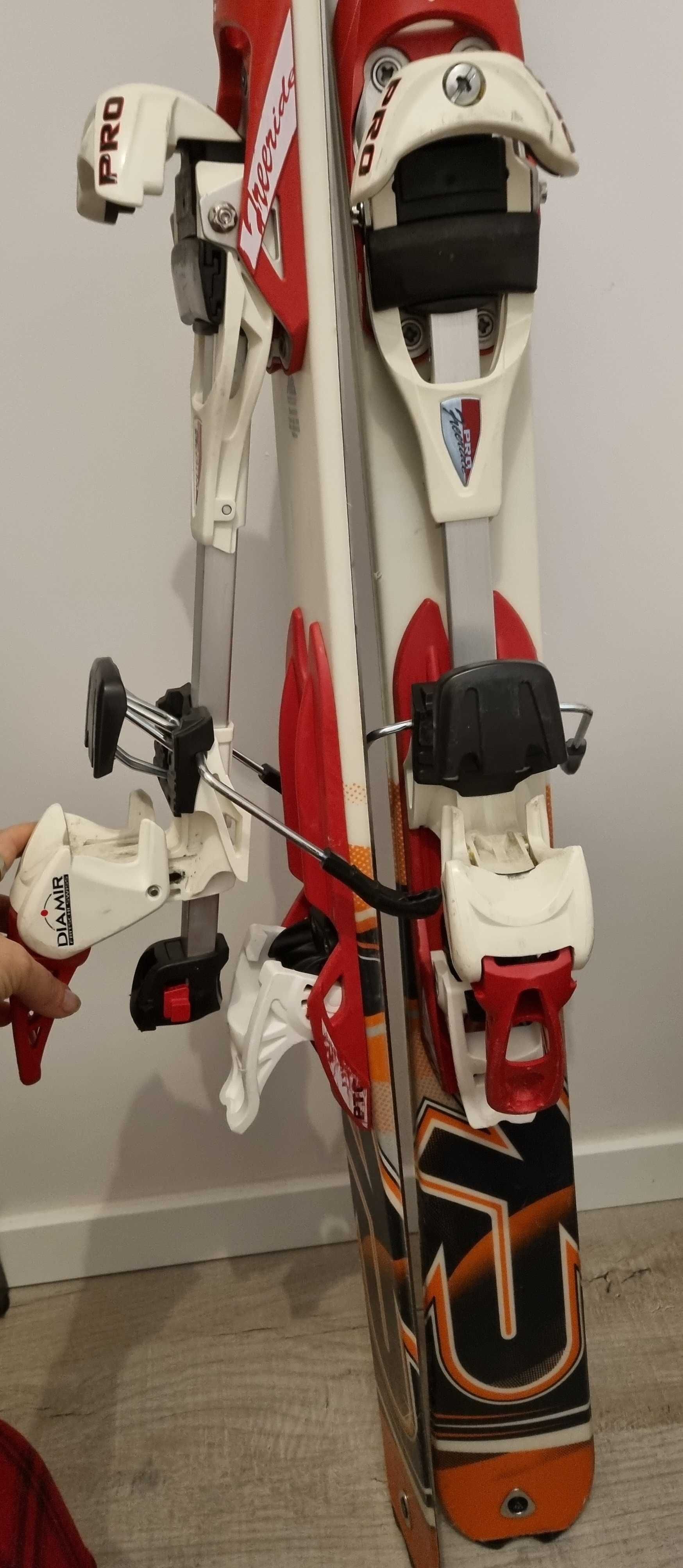 Zestaw: narty skirurowe K2 156cm z wiazaniami + foki