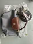 Mini Longchamp cinza