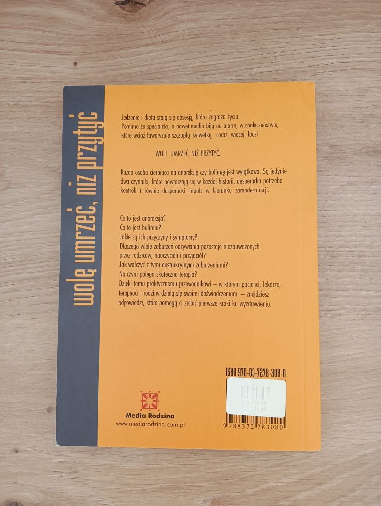 Książka "Wolę umrzeć niż przytyć"