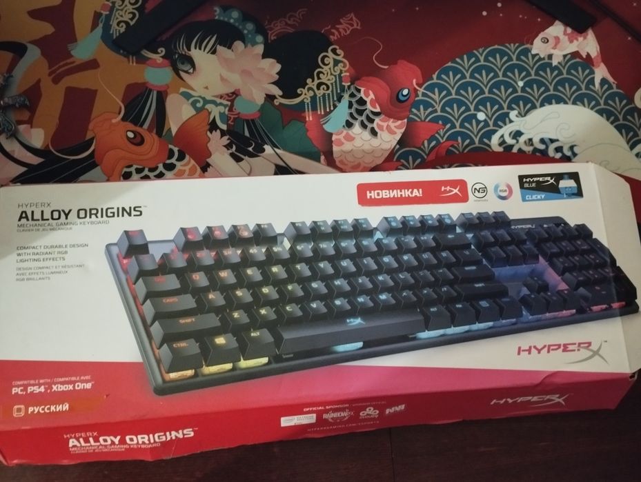 Клавіатура дротова HyperX Alloy Origins USB HyperX Blue