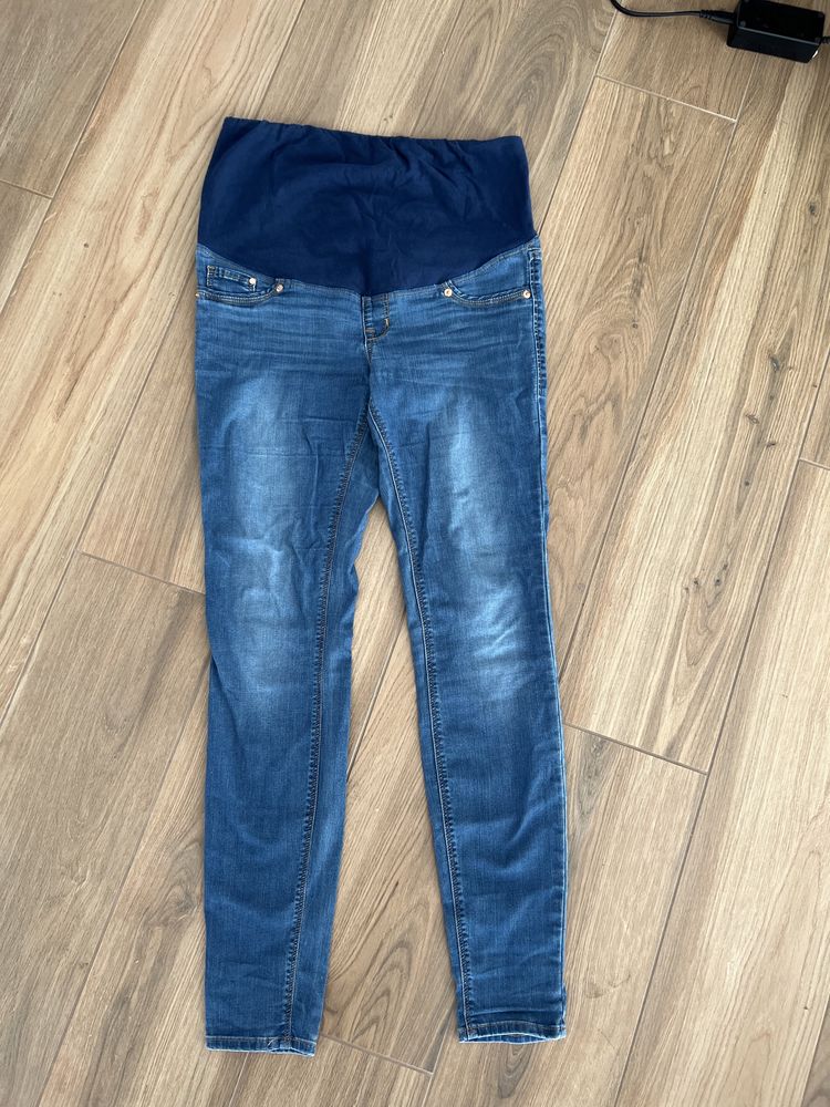 Jeansy ciążowe spodnie 40 L H&M