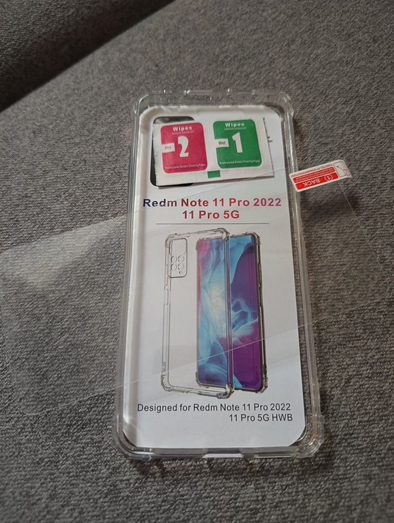 NOWE Etui Redmi Note 11 Pro clear + szkło gratis