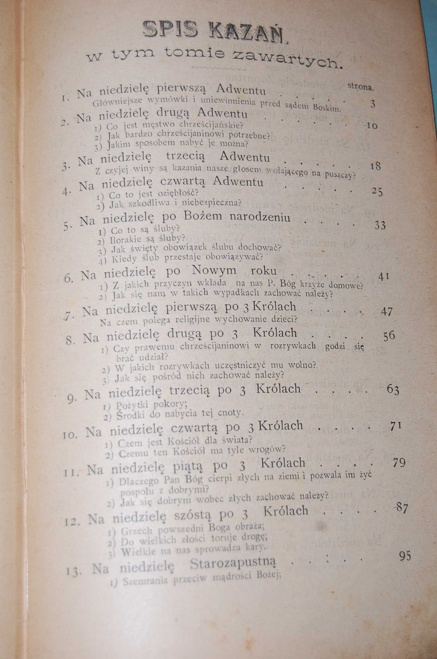 Kazania na niedzielę całego roku - ks. Tomasz Dąbrowski - 1900 r