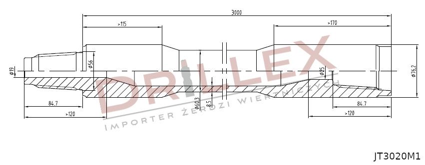 Żerdzie wiertnicze Ditch Witch 2720M1 3020M JT25 866 zł