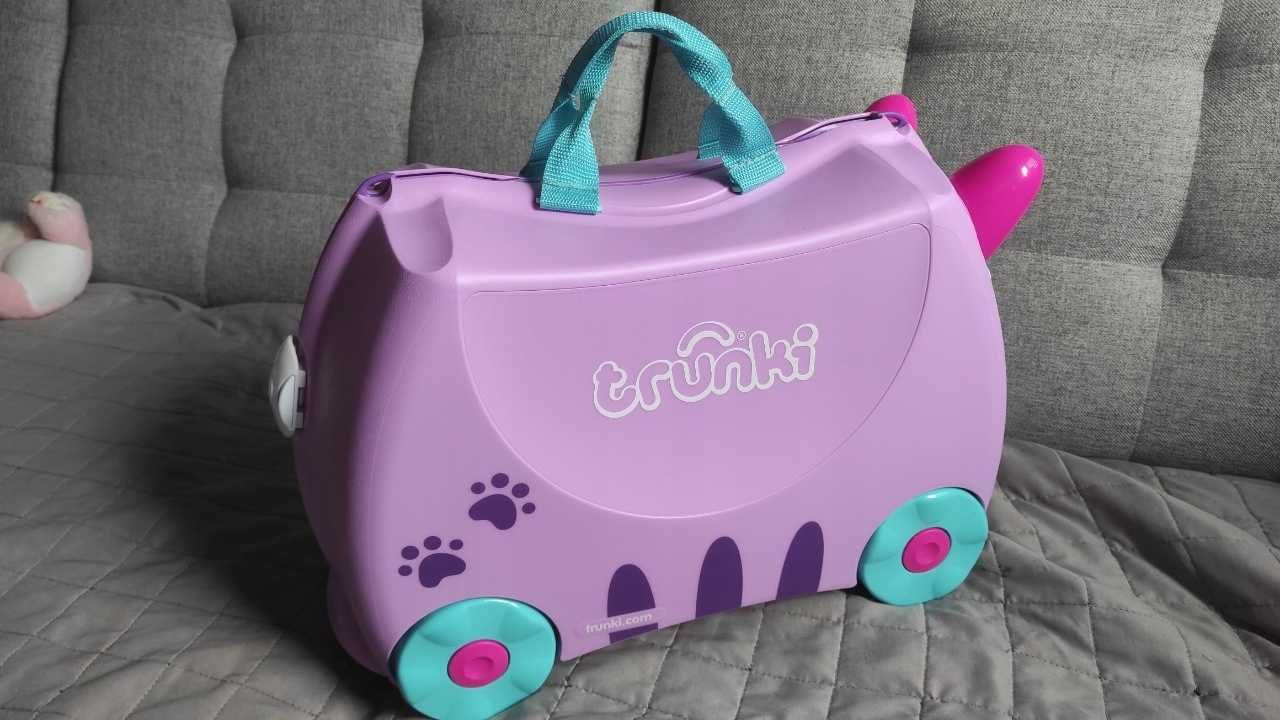 NOWA! Jeżdżąca Walizka Trunki - Kotek Cassie