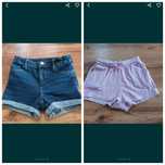 Szorty 134 H&M jeansowe dziewczęce krótkie spodenki