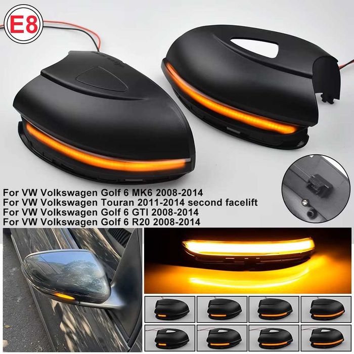 LED поворотники  Volkswagen Golf Jetta Passat Sharan, Skoda Superb