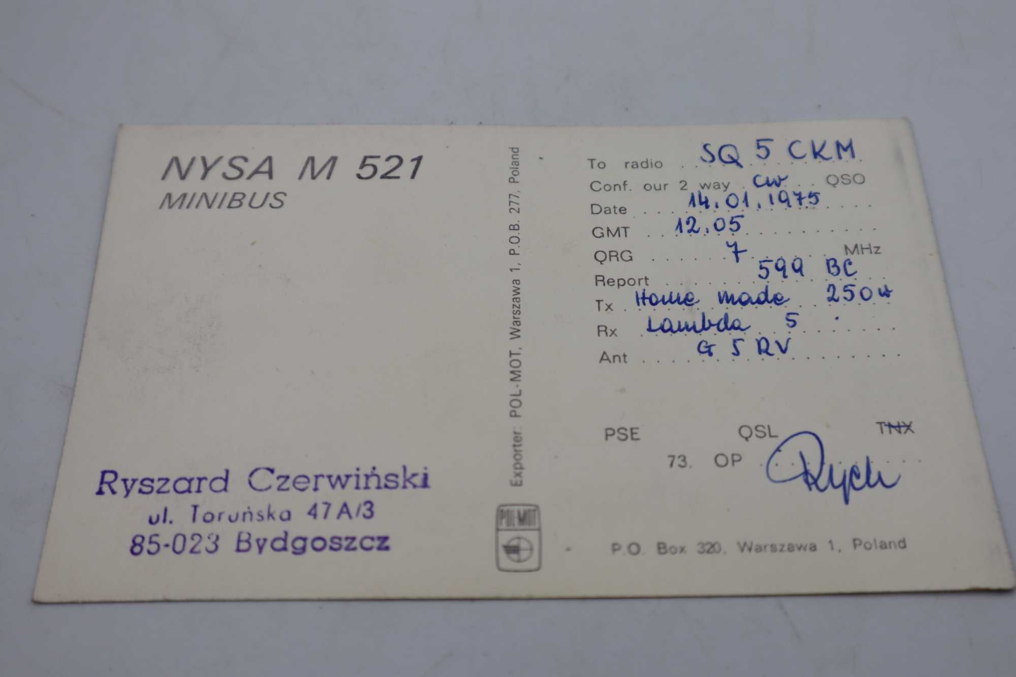 Pocztówka NYSA M 521- 1975 R