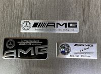 универсальная наклейка Мерседес Mercedes AMG w124 w204 w140