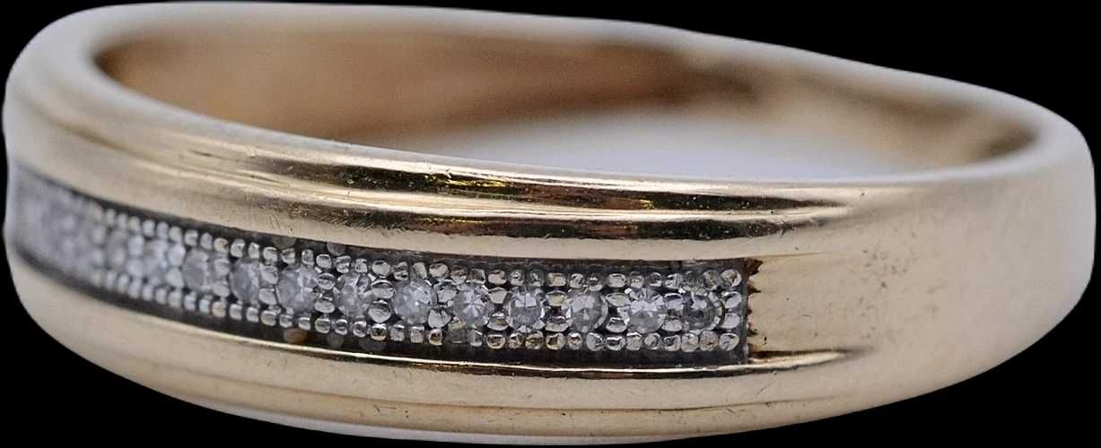 Apart elegancki pierścionek z 20 diamentami 0,06 CT VS/H ZŁOTO PR 585