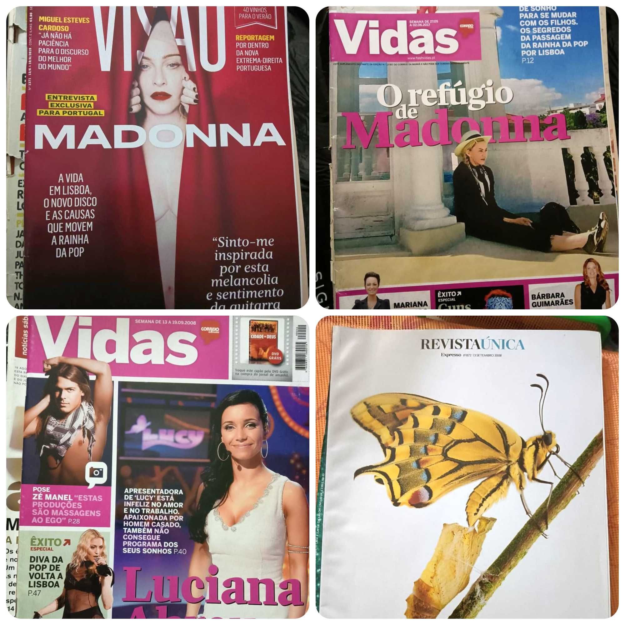 Madonna revistas estrangeiras e portuguesas em bom estado como novas