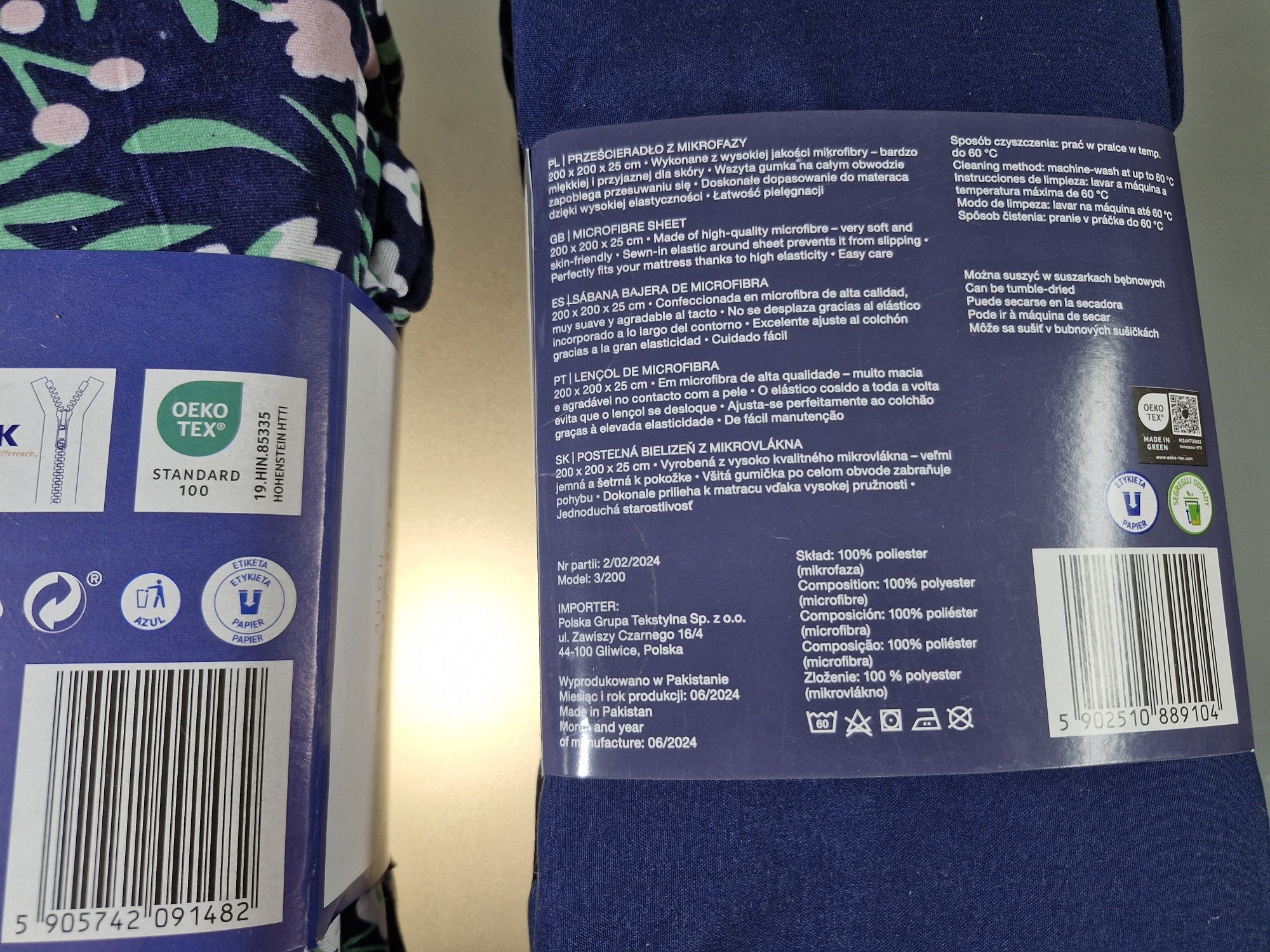 Komplet Pościeli z Mikrofazy 220x200 + 2x70x80 + Prześcieradło 200x200