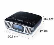 Radio sieciowe Radiobudzik CD Auna Dreamee DAB