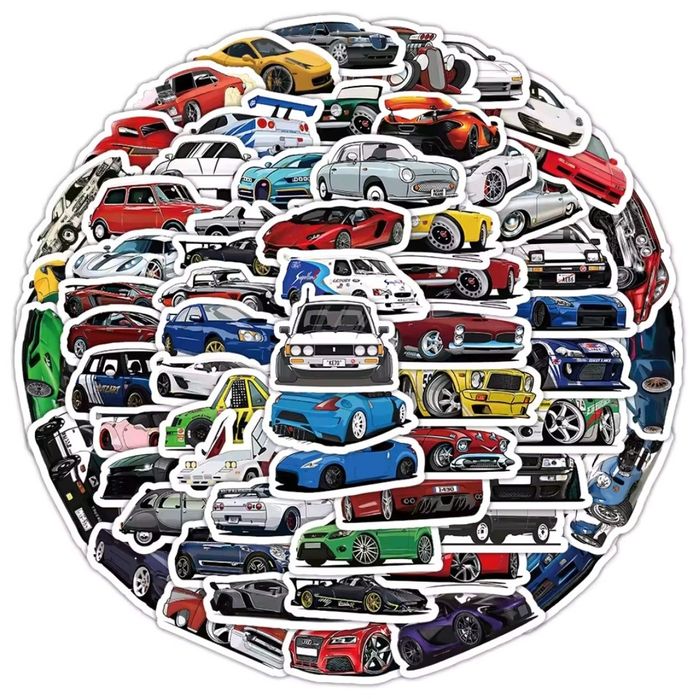 Продам наклейки аниме та авто 10 шт.